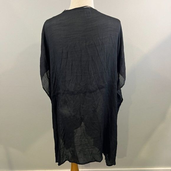 NWOT MELROSE & MARKET Black Lace Detailed Open Cardigan (O/S) - Picture 5 of 7